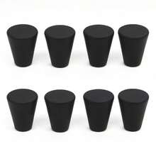 4/8pcs Plastic Conical Drawer Pulls, Cabinet Door Handles, Suitable For Drawers, Cabinets, Wardrobe Doors, Vanity Cabinet Doors, Bedroom Decor, With Installation Screws Included - single hole - View 7