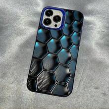 Tech Grid Is Suitable For Apple 16Pro Phone Case,  16Pro New Model, 14Pro Premium, 17Pro Personalized - 彩銀殼-紫色-科技方格 - 查看 11