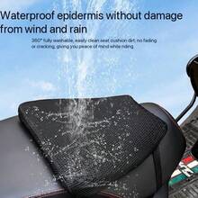 Bantalan Jok Motor yang Dapat Dilepas untuk Meredakan Tekanan, Sarung Jok Motor Gel Anti-Selip dan Bernapas, Cocok untuk Berkendara Jarak Jauh dan Dekat, Bantalan Jok Motor untuk Pengendara, Sarung Jok Silikon Gel Berbentuk Sarang Lebah, Tahan Air, Perlindungan Matahari, Peredam Guncangan, Isolasi Panas untuk Sepeda Motor Listrik - Berbagai gaya - View 3
