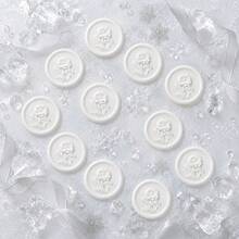 20入/包 3D花卉圖案蠟封貼紙 自黏式蠟封貼紙 適用於禮物、婚禮邀請函、信封封口 珍珠白 - 3D 花-珠光白 - 查看 10