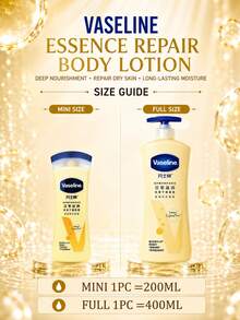 Vaseline 200/400ml Intensive Nourishing Body Lotion, Daily Hydration, Improves Roughness, Contains LipoPro Technology, Nourishes And Cares For Skin, Rich In Squalane And Pro-Vitamin B5, Suitable For All Skin Types, Effectively Relieves Dry Skin And Maintains Skin Health. - Double Protection Essence Repair Body Lotion - View 4