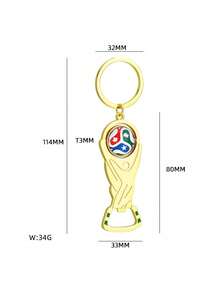 1pc 2026 World Cup Bottle Opener, Customized Fan Souvenir, Multifunctional Keychain, High-Quality Design - View 10