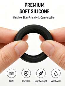 10pcs Silicone Anti-Scratch Soft Ring Protective Covers, Lightweight Daily & Fitness Protection, Scratch-Resistant, Soft Silicone Material, Suitable For Sports Wear - Multiple Styles - View 7