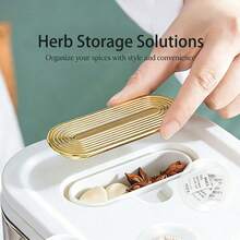 Rice Storage Container, Transparent Plastic Rice Dispenser With Push Dispensing Structure And Collection Cup, 5.5LB And 11LB Capacity Grain Storage Bin For Kitchen Pantry Organization, Food Classification, Household Storage And Space Organization - Weiss - Übersicht 8