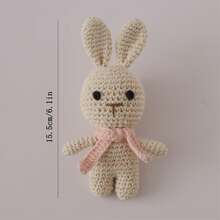 Hand-Woven Rabbit Rattle, Baby Hand Rattle, Grasping Toy, Built-In Bell, 3D Cute Design, Rich Details, Attracts Baby's Attention, Exercises Baby's Hearing, Perfect Birthday Keepsake Gift, Halloween Gift, Christmas Gift - 彩色 - 查看 10