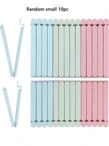 5/10pcs Food Bag Sealing Clips, Multi-Purpose Reusable Food Preservation Sealing Clips, Suitable For Various Plastic Bags And Snack Bags, Kitchen Storage Bags And Storage Bags, Kitchen Accessories, Random Color - / - View 13