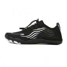 Men's Outdoor Sports Five-Finger Water Shoes, Unisex Swimming, Sea Fishing, Lightweight, Non-Slip, Breathable Diving Shoes - Black - View 2