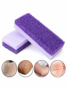1/4pcs Foot Pumice Stone Exfoliating File, Removes Calluses And Dead Skin, Heel Brush, Salon-Grade Foot Scrub Pad, Unisex Pedicure Exfoliating Tool, Suitable For Christmas And Other Holiday Gifts, Also Can Be Used As Learning Supplies - Foot File - View 8