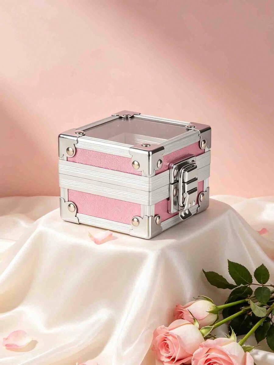 1pc 3.04 Inch 25-Hole Nail Drill Bit Holder Storage Box, Nail Polish Head Storage Container, Nail Art Tool Organizer Display, Suitable For Acrylic Nail Drill Bits (Drill Bits Not Included, Multicolor)