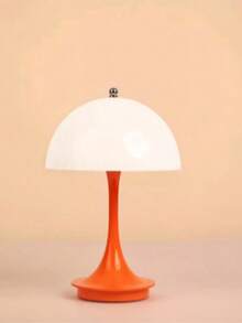 1pc Mushroom Shaped LED Desk Lamp With Charger, 3 Color Temperatures Adjustable, Suitable For Home Decor, Bedroom, Office And More - Multicolor - View 14