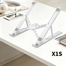 Lenovo X1 Laptop Cooling Stand, 5-Level Height Adjustable Foldable Stand, Portable Cutout Desktop Laptop Stand - View 11