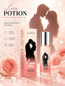 Love Potion Couple Pheromone Rollerball Fragrance, Sweet Romantic Floral Woody Scent, Long-Lasting Charming Fragrance, Mini Portable Leak-Proof Rollerball Fragrance, Suitable For Couple Dates, Valentine's Day, Travel, 10ML/0.34FL.OZ - Pheromones - View 4