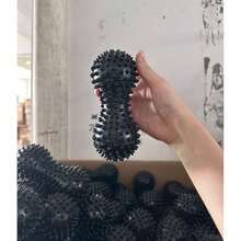 1pc Random Color Multi-Specification Peanut-Shaped Massage Ball, Specially Suitable For Adults To Relieve Stress, Colorful PVC Spiky Muscle Fascia Relaxation Ball, Foot Acupoint Massage Peanut Ball - Multicolor - View 11