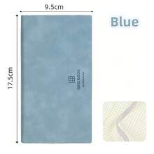 1 pezzo Taccuino A6 a griglia, design minimalista adatto per organizzatore personale - Copertina rigida in finta pelle, impermeabile, pagine a griglia standard universitario, diario artistico, adatto per prendere appunti, schizzi e pianificazione, forniture scolastiche - Taglia unica - Visualizzare 10