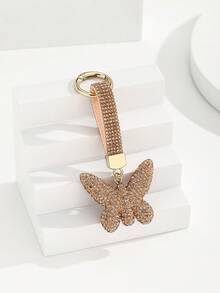 Llavero de mariposa 3D con strass hecho a mano DIY, nuevo y muy vendido, colgante creativo para llaves de coche y mochila, regalo del Día de la Madre para novia, charm para bolso, regalo creativo para vacaciones, detalle para eventos, apto para uso diario - Multicolor - Ver 15