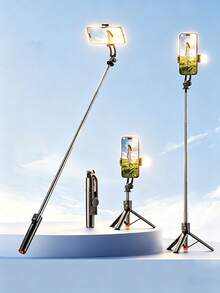 40-Inch Extendable Phone Selfie Stick, Professional Floor Stand, Designed For Live Streaming, Equipped With Wireless Remote Control Smartphone Tripod, 360° Rotation, Stable Anti-Shake Handheld Monopod, Ideal For Travel, Outdoor Vlog And Live Streaming, Especially Suitable For Summer Vacation, Travel And Outdoor Activities - one-size - View 12