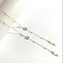 1 Rantai Kacamata Kupu-kupu Elegan Tali Gantung Anti Hilang dengan Kupu-kupu Enamel Berwarna Kacamata Wanita Modis Gaya Retro Rantai Emas - Gaya biasa - View 8