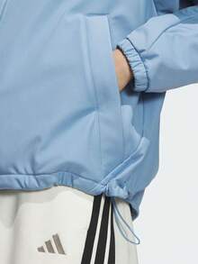 Adidas 女款 MS Softshell JK 梭織連帽外套 KC0087 - 藍色 - 查看 5