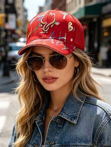 New Graffiti Embroidered Baseball Cap, Casual Baseball Cap, Outdoor Daily Versatile Sun Protection Shade Cap - Multicolor - View 8