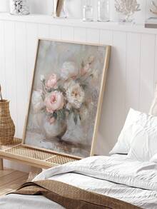 3 Pieces Swan Wall Art Prints Pink Flowers Painting Posters Vintage Wall Arts Romantic Wall Artwork Aesthetic Wall Picture Elegant Mural Bedroom Wall Decor Living Room Decoration Stuff No Frame - Cartoon - View 5