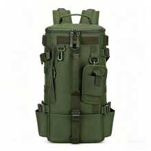 Multifunctional Fishing Backpack Tackle Bag With Rod Holder, Storage For Fishing Gear, MOLLE System Compatible, Suitable For Camping, Hiking, Hunting, Travel, Fishing, Tactical Training - Multicolor - View 10