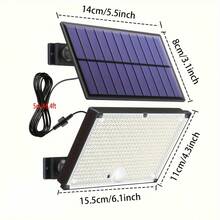 400LED Outdoor Solar Wall Light, With Motion Sensor Lighting, LED Cool White Solar Floodlight, IP65, High Brightness Solar Street Light, Larger Solar Panel, Easy To Install, Super Bright, Auto ON/OFF, For Porch, Courtyard, Garage, Fence, Path - 400LED - View 5