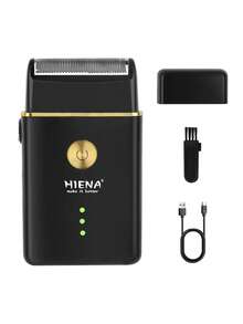 HIENA 男士理容套裝，理髮器，T型刀頭修剪器，輪廓修剪器，箔片刮鬍刀，鼻毛修剪器，無線理髮器，USB充電理髮器套裝，理髮師理髮器，家用理髮器套裝，LED顯示修剪器 - 黑色 - 查看 14