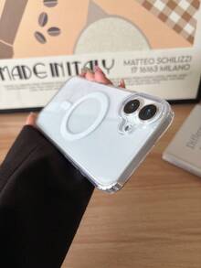 Minimalistische magnetische stoßfeste transparente Acryl-Hartschale kompatibel mit Samsung Galaxy S25 S24 S23 Ultra S21FE und einer Reihe von Telefonen 17/16/15/14/13/12/11 Pro Pro Max. Diese kabellose Ladehülle zeichnet sich durch stoßfestes Design, einfaches transparentes Aussehen und eine magnetische Abdeckung aus. Geburtstagsgeschenk, Jahrestagsparty, Geschäftlich, Professionell, Büro - Transparent - Übersicht 8