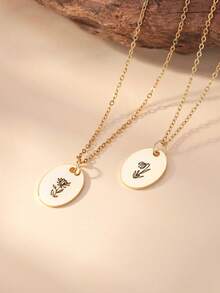 Customized Personalized Zodiac Necklace Jewelry Accessory Suitable For Daily Wear Beach Vacation Wedding Bride Mother's Day Gift Valentine's Day Gift Christmas Gift Graduation Gift - Style 2 - View 5