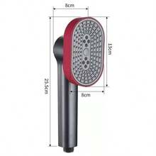 Handheld Shower Head - Pressurized Shower Head, 4 Water Flow Modes + 360° Rotation Adjustment Function, Anti-Drop And Durable Handheld Spray Head, Equipped With One-Touch Water Stop Function And Anti-Clogging Design, Suitable For Bathing, Bathroom Accessory Replacement, Home And Living Cleaning Scenarios - Multicolor - View 5