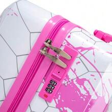 Custom PC Spinner Wheel Suitcase, Hand Luggage Suitcase, With Printed Pattern And Combination Lock - 粉色 - 查看 11