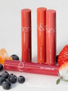Rom&nd Romand JUICY LASTING TINT 09# LITCHI CORAL，水光亮澤妝效，保濕持久，不褪色不沾杯，輕盈舒適，適合新手日常使用，K-Beauty 韓系彩妝，Olive Young，禮物 - 09# LITCHI CORAL - 查看 9