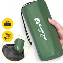 Single Person Inflatable Travel Mattress, Outdoor Camping Sleeping Pad - Army Green - View 9