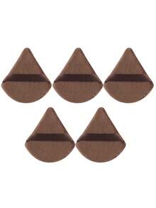 5/10/20/30/35/40/45/50/100pcs Triangular Flocked Powder Puff, Makeup Setting Powder Puff, Designed For Contouring And Eye Makeup, Fan-Shaped Powder Puff, Dry And Wet Use, Sponge Powder Puff, Suitable For All Skin Types - Multicolor - View 15