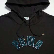 Puma Sweatshirt Olahraga Pria Berkerudung Musim Semi/Gugur, Fashion Lari Kasual dengan Logo Bordir, Lengan Panjang Rajut 62897501 - Hitam - View 3