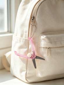 Mini tijeras retráctiles con llavero, colgante de tijeras portátiles para manualidades, adorno para llaves de coche, accesorio para bolso, accesorio para llavero, adecuado como regalo para familia, amigos, compañeros de clase, cumpleaños, vacaciones, regalo de evento - Multicolor - Ver 5