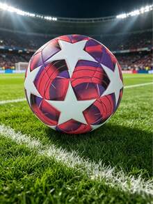 1pc Football, Suitable For Training And Matches, High Elasticity, Wear-Resistant, Anti-Burst, Comfortable Feel, High-Quality Fabric, Multi-Color Yellow, Precision Machine-Stitched, Indoor And Outdoor Use - Multicolor - View 5