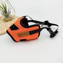 Dog Muzzle Anti-Bite Anti-Barking Anti-Ingestion Adjustable Size Washable Reusable Dog Face Mask - Orange - View 8