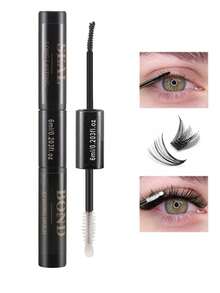 1pc Black Lash Glue & Clear Sealant 2-In-1, 6ml DIY Lash Extension Adhesive For Lash Clusters & Strip Lashes, Strong Hold Lasts 48-72 Hours, Latex-Free, Waterproof & Fast-Drying, Gentle Formula For Personal Home Eye Makeup - Black - View 11