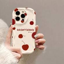 1 Soft TPU Case, Cream Style Wavy Edge Design, 3D Curved Frame, Camera Protection, Shockproof, Wear-Resistant, Premium Design, Compatible With The Series. MXNYBLK584 - NYBL-wH-mXNYBLK584 - View 4