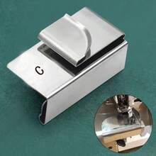 1/2/3pcs Sewing Machine Side Guide, Stainless Steel Overlock Guide Tool, Precise Edge Stitching And Fabric Positioning, Anti-Cut Hemming Guide, Suitable For Industrial Overlock Machines And Heavy Fabric Sewing - Edge Binding Tool - View 16