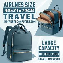 Unisex Travel Backpack, Fits 15.6 Inch Laptop, For College, Meets Airline Carry-On Personal Item Standards, Laptop Business Commute Sports Backpack - Khaki - View 9