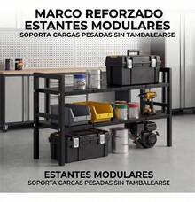 2-Tier Under Sink Organizer With 8 Removable Bins - Black - View 6