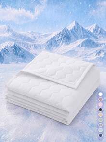 1 buah Selimut Pendingin AC, Penutup Tempat Tidur Putih, Bernapas & Ringan, Sangat Lembut & Nyaman, Cocok Untuk Ukuran Twin/Full/Queen/King, Penggunaan di Rumah & Asrama, Bantal dan Sarung Bantal Tidak Termasuk, Dapat Dicuci dengan Mesin - Putih - View 5