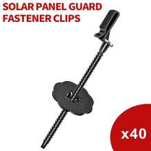 40pcs Solar Panel Guard Clips Pins Pigeon Wire Proofing Bird Protection Wire Mesh Secure Clips, Nylon Wire Fence Fasteners Animal Guard Roll Kit For Solar Panel Bird Wire Pigeon Fence, Stop Pigeon Bird Access - 40Pcs - View 5