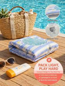 2 Packs Inflatable Pool Floats Mat For Teens, Large Pool Floaties Adults Size With Headrest, Sun Tanning Raft Lake Beach Swimming Pool Party Floating Lounge - Multicolor - View 6