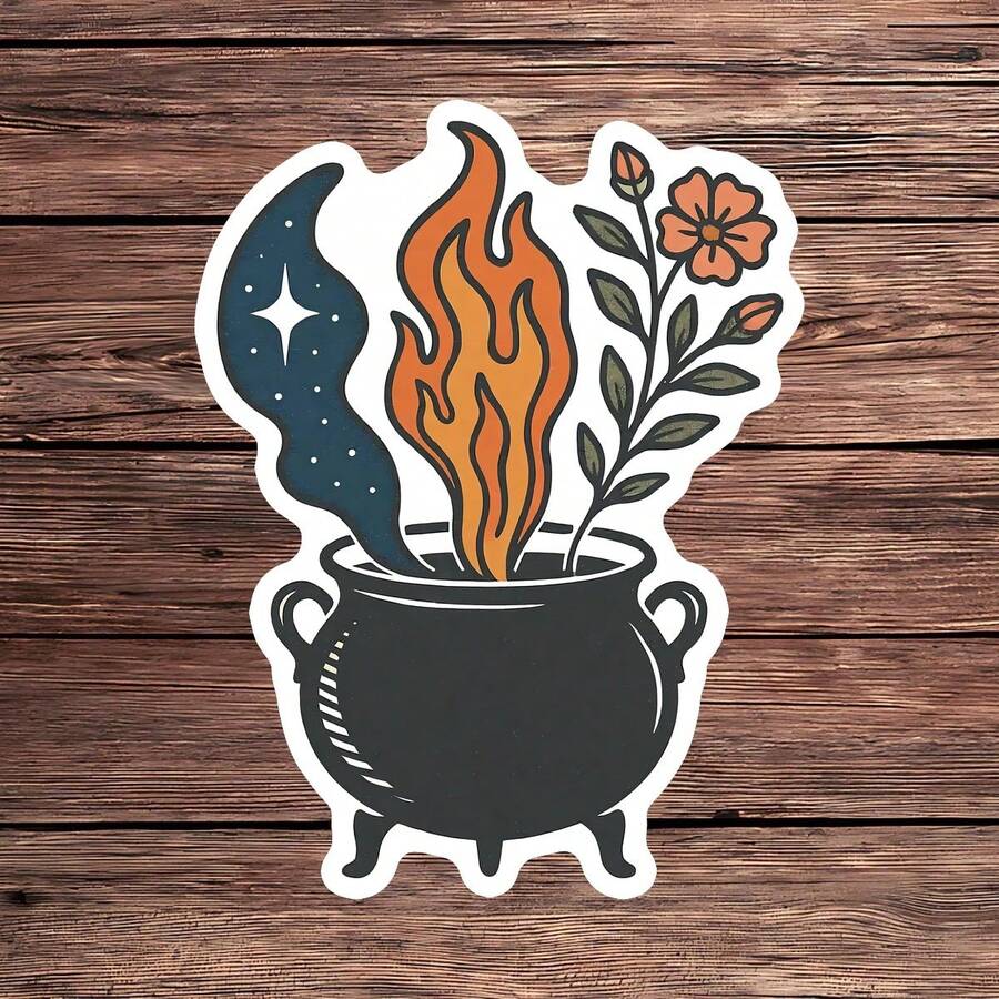 1PC Fantasy Bookish Magic Sisters Sticker, Romantasy Novel Fan Quote Vinyl Decal For Laptop Water Bottle E-Reader, Waterproof Booktok Decal Sticker, Aesthetic Stationery Scrapbook Accessories Gift For Her - S2418 - View 1
