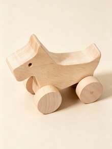 1pc Funny Wooden Animal Figurine Desktop Decor Suitable For Nursery And Children's Room Baby Accessories Baby Supplies Baby Girl Supplies Room Decoration - Multicolor - View 9