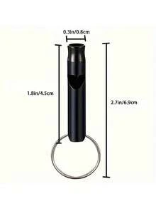 5 buah Peluit Mini Paduan Aluminium Berwarna-warni untuk Bertahan Hidup, Suara Keras dan Jernih, Cocok untuk Pelatih, Wasit, Berkemah, Pelatihan Anjing, dan Bertahan Hidup di Alam Terbuka - MultiWarna - View 3