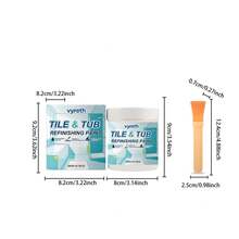 1pc 300g/10.58oz Tile & Bathtub Refinishing Paint With Brush, Water-Based Bathtub Refinishing Coating, Waterproof & Scratch-Resistant Ceramic Repair Agent - Tile and Bathtub Refinish Paint - View 13